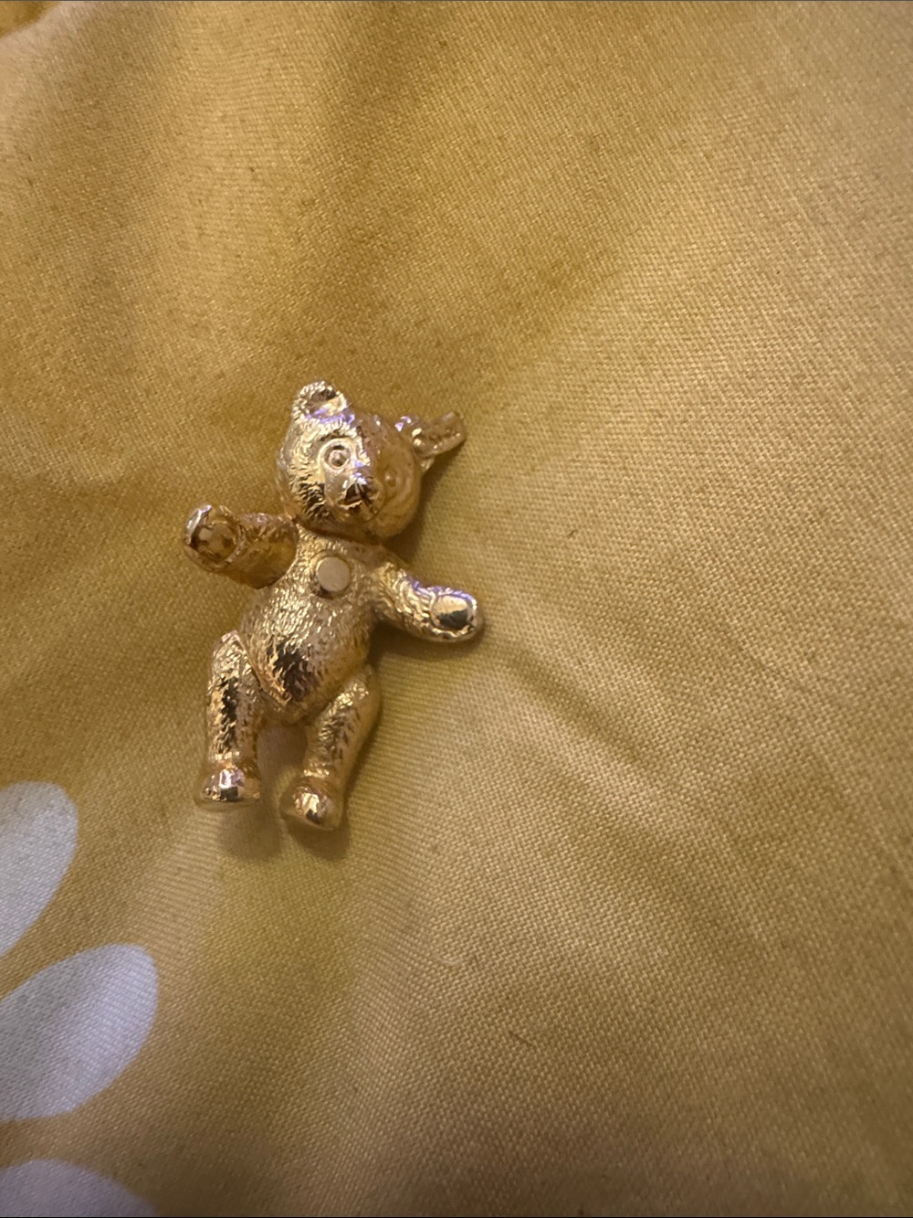 Vintage Steiff gold bear pin